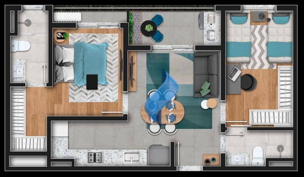 Apartamento, 1 quarto, 40 m² - Foto 3