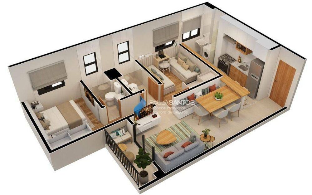 Apartamento à venda com 2 quartos, 54m² - Foto 2