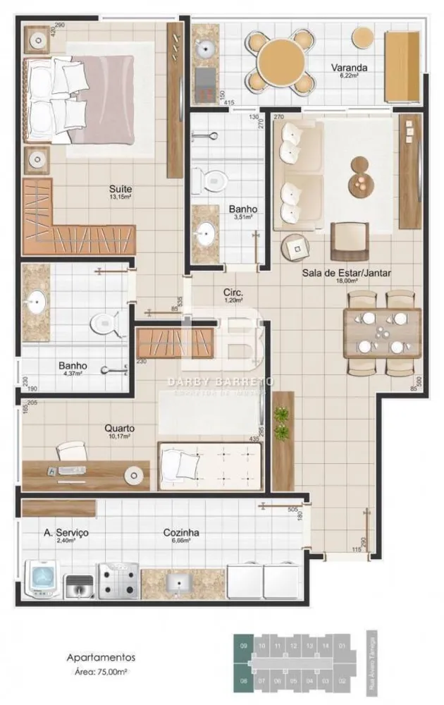 Apartamento, 1 quarto, 45 m² - Foto 13