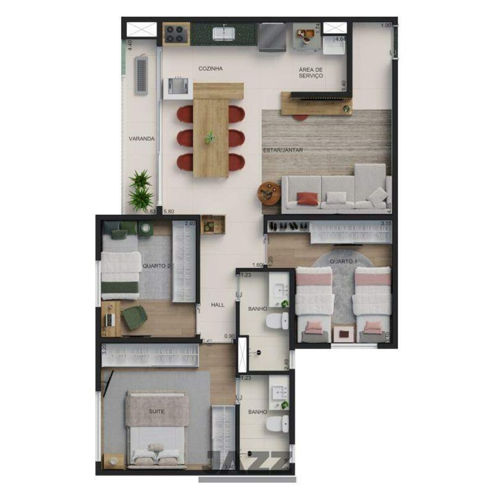 Apartamento, 3 quartos, 84 m² - Foto 25