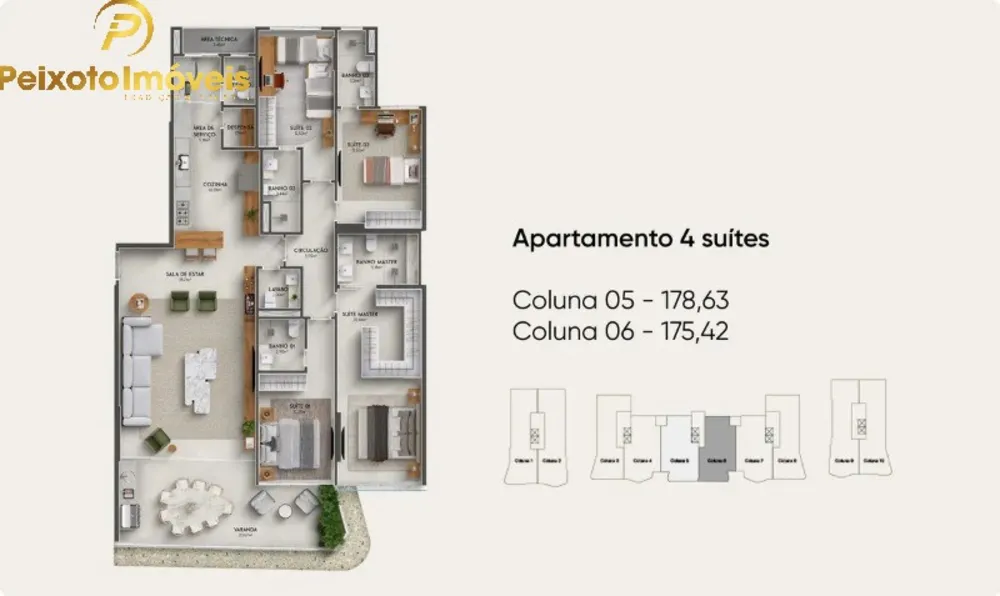 Apartamento, 4 quartos, 175 m² - Foto 1