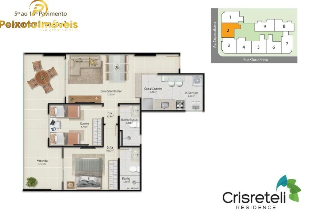 Apartamento, 2 quartos, 81 m² - Foto 1