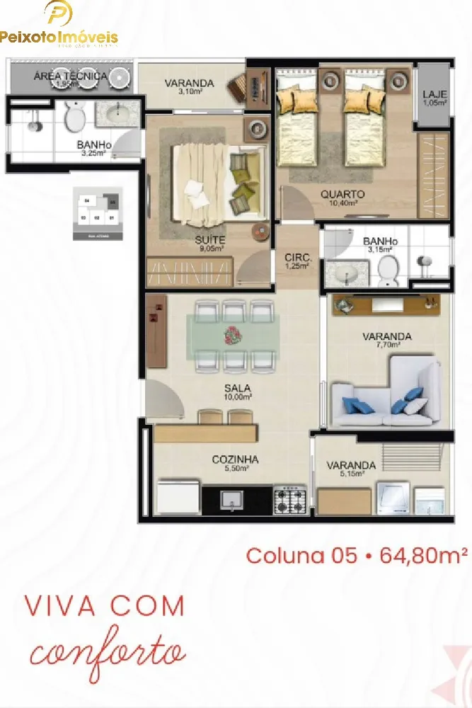 Apartamento, 2 quartos, 64 m² - Foto 8