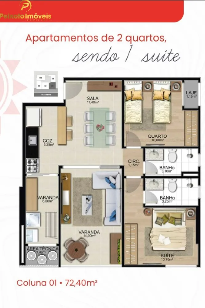 Apartamento, 2 quartos, 64 m² - Foto 5