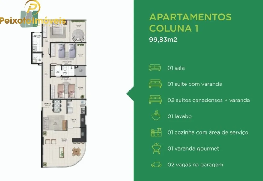 Apartamento, 3 quartos, 99 m² - Foto 7