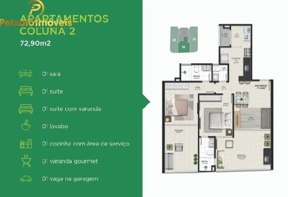 Apartamento, 3 quartos, 99 m² - Foto 8