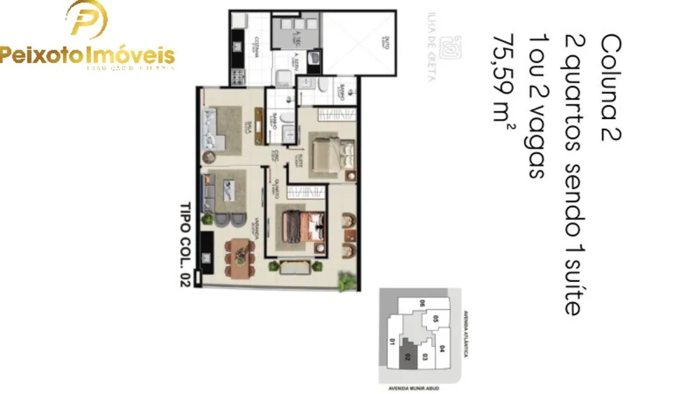 Apartamento, 2 quartos, 80 m² - Foto 7