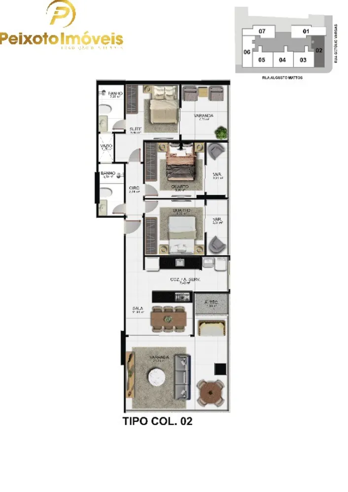 Apartamento, 3 quartos, 103 m² - Foto 1