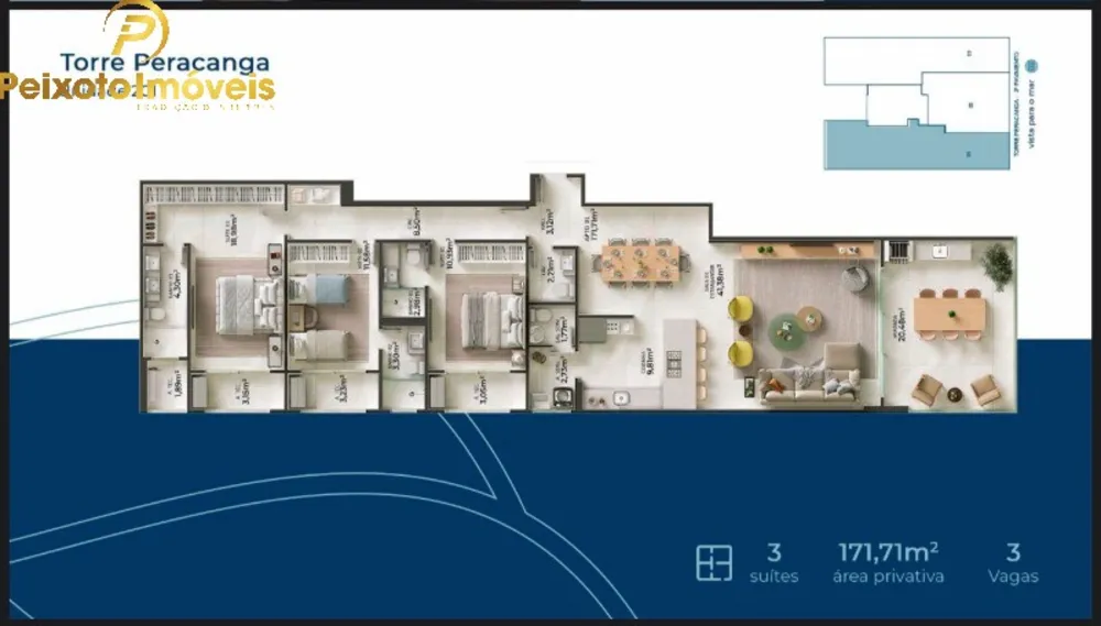 Apartamento, 3 quartos, 171 m² - Foto 1