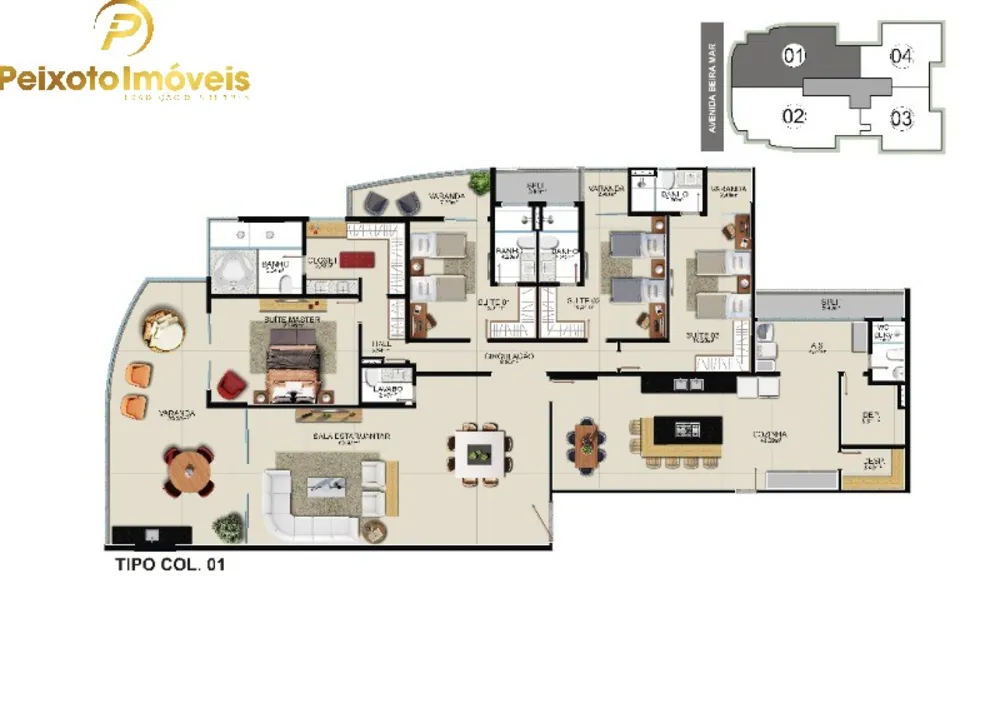 Apartamento, 4 quartos, 320 m² - Foto 1