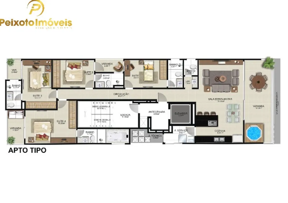 Apartamento, 4 quartos, 161 m² - Foto 7