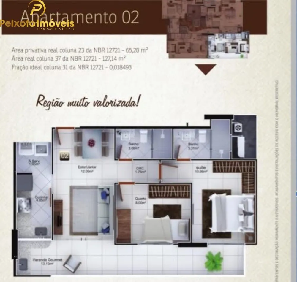 Apartamento, 2 quartos, 65 m² - Foto 1