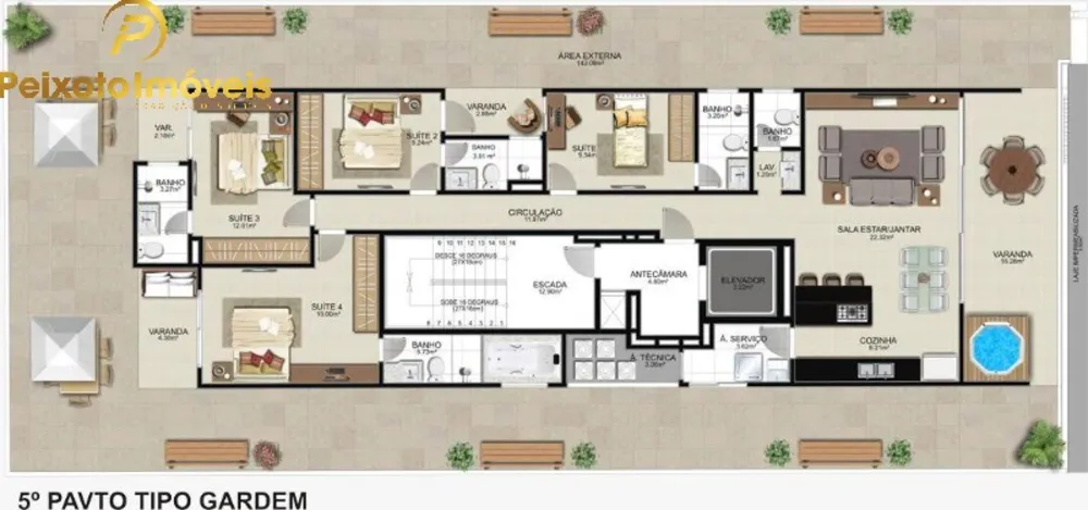 Apartamento, 4 quartos, 313 m² - Foto 1