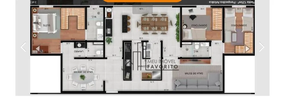 Apartamento, 3 quartos, 125 m² - Foto 2