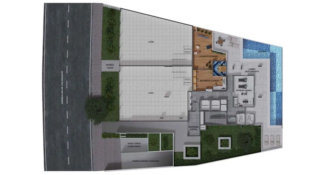 Apartamento, 1 quarto, 43 m² - Foto 1