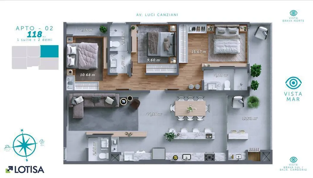 Apartamento, 3 quartos, 121 m² - Foto 8