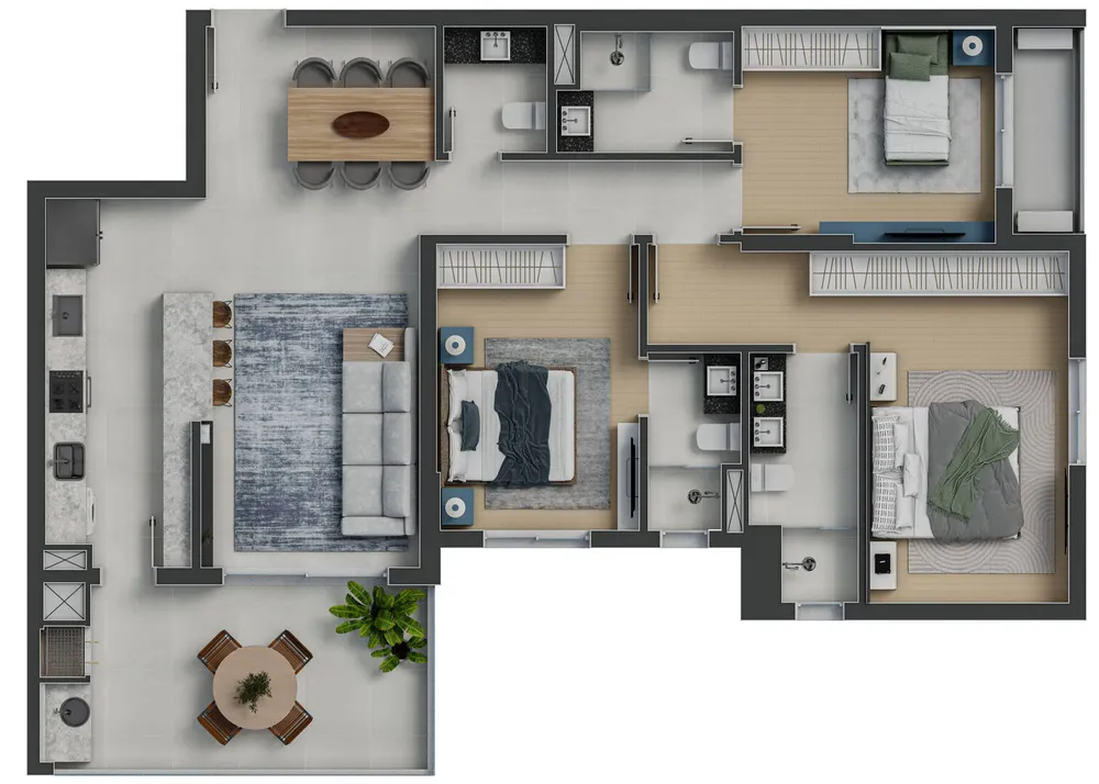 Apartamento, 3 quartos, 142 m² - Foto 8