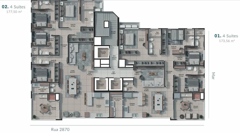 Apartamento, 4 quartos, 177 m² - Foto 8