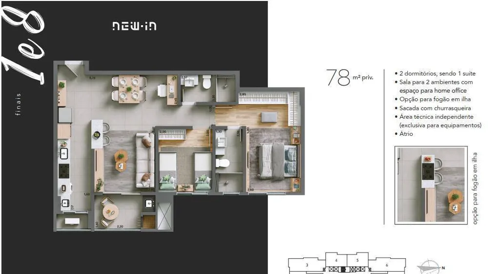 Apartamento, 2 quartos, 69 m² - Foto 9