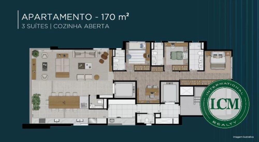 Apartamento, 3 quartos, 170 m² - Foto 4