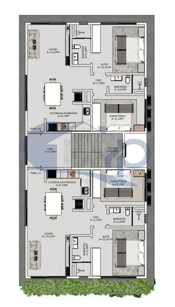 Apartamento, 2 quartos, 66 m² - Foto 3