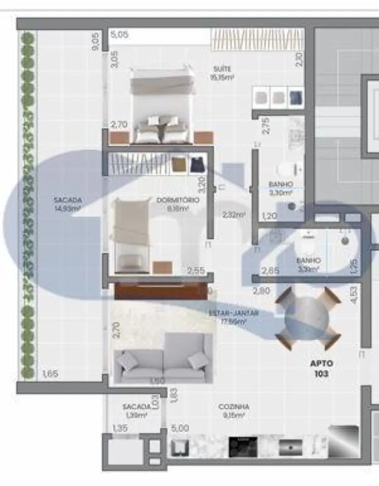 Apartamento, 2 quartos, 101 m² - Foto 10