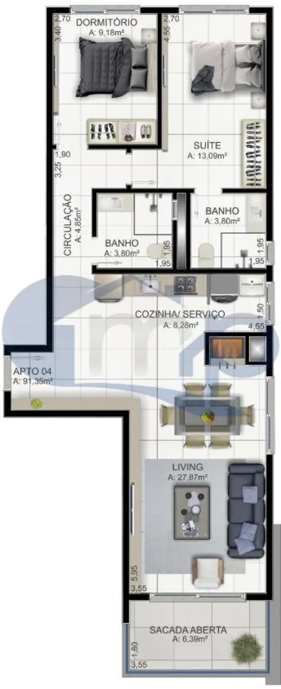Apartamento, 2 quartos, 160 m² - Foto 17