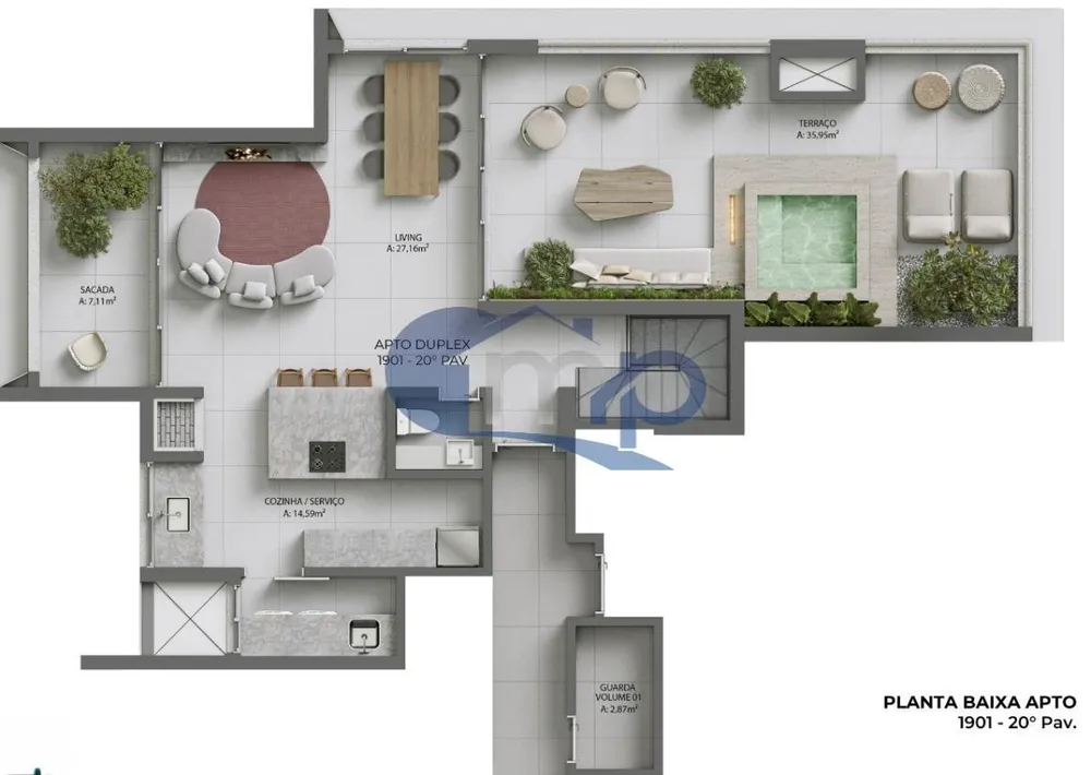 Apartamento, 3 quartos, 100 m² - Foto 1