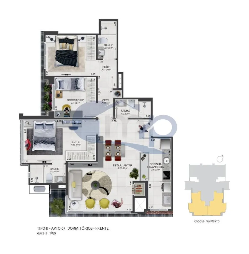 Apartamento, 3 quartos, 83 m² - Foto 20