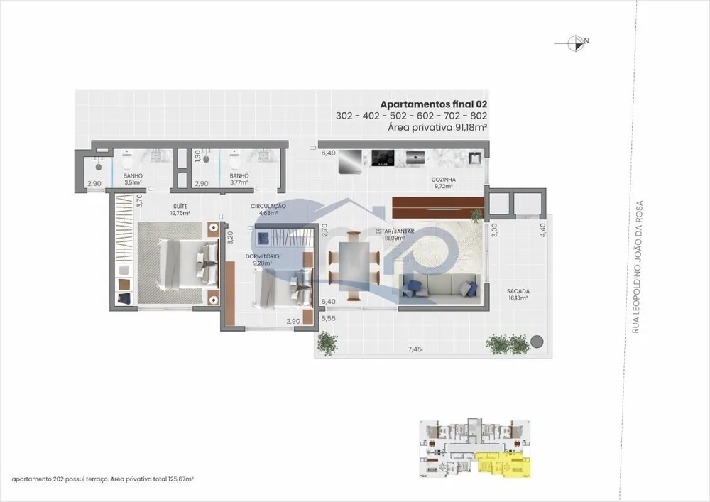 Apartamento, 2 quartos, 91 m² - Foto 12