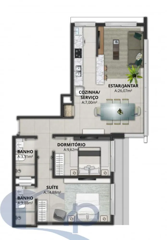 Apartamento, 2 quartos, 90 m² - Foto 10