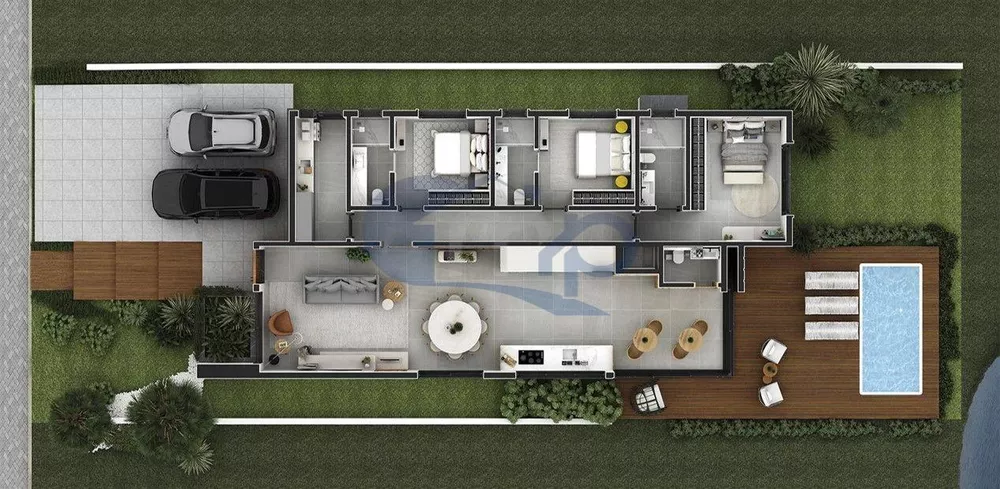 Casa de Condomínio à venda com 3 quartos, 218m² - Foto 3