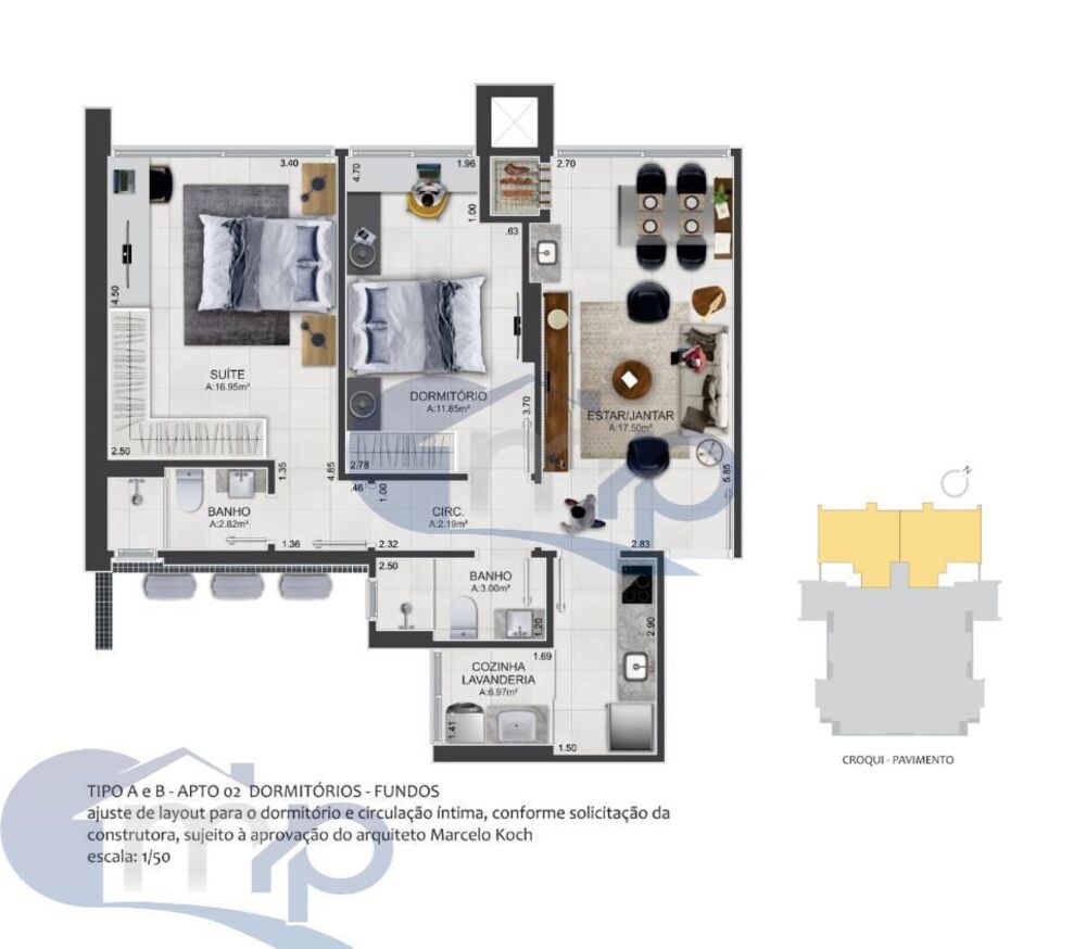 Apartamento, 2 quartos, 69 m² - Foto 19