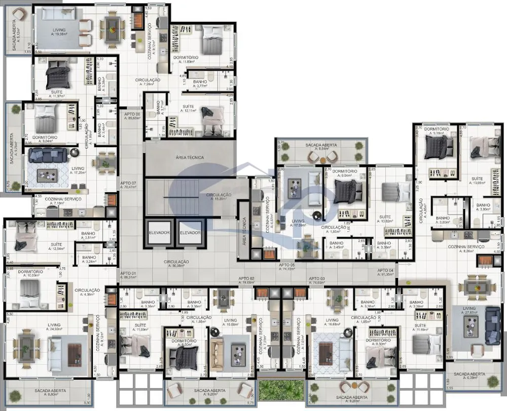 Apartamento, 2 quartos, 88 m² - Foto 16