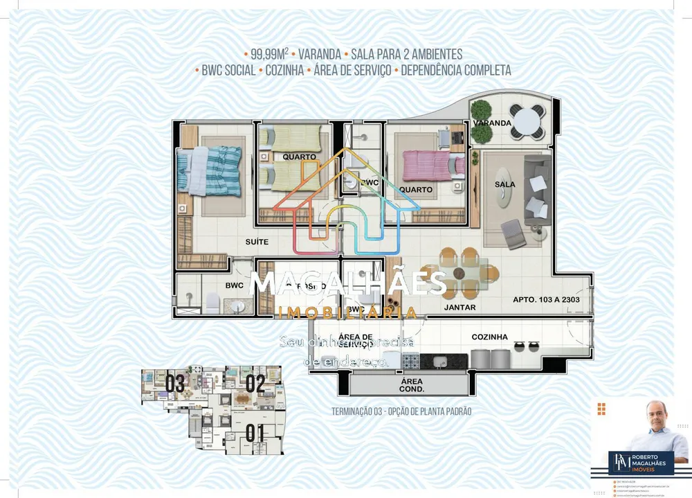 Apartamento, 3 quartos, 99 m² - Foto 4