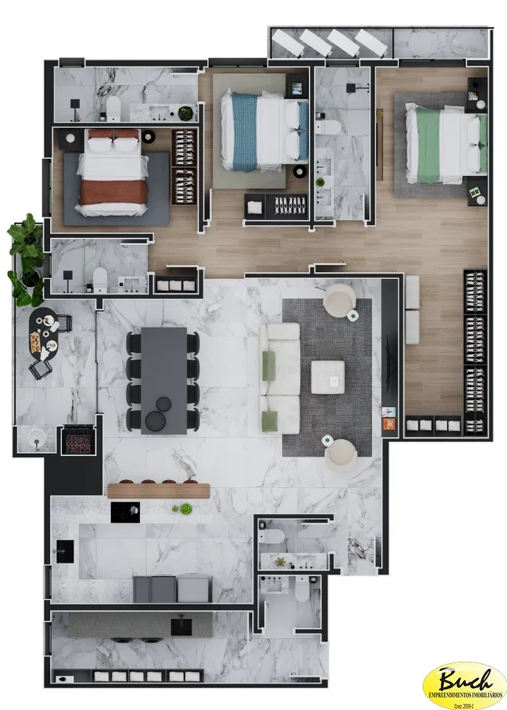 Apartamento, 3 quartos, 137 m² - Foto 11
