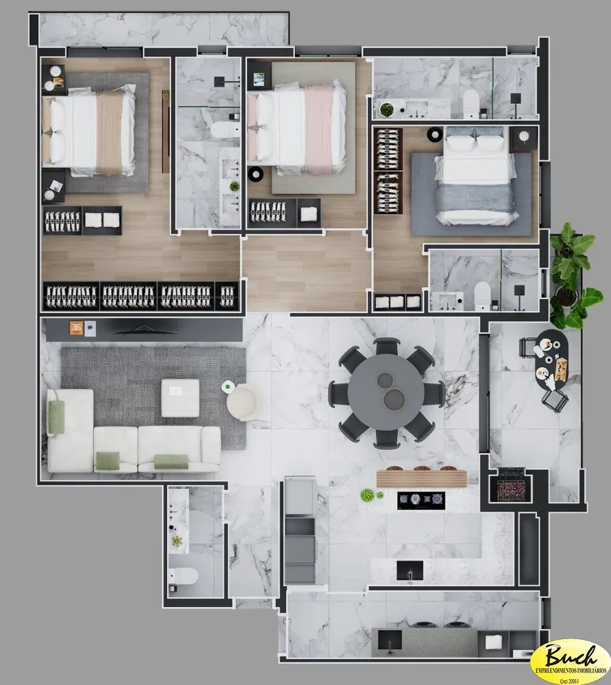 Apartamento, 3 quartos, 137 m² - Foto 10
