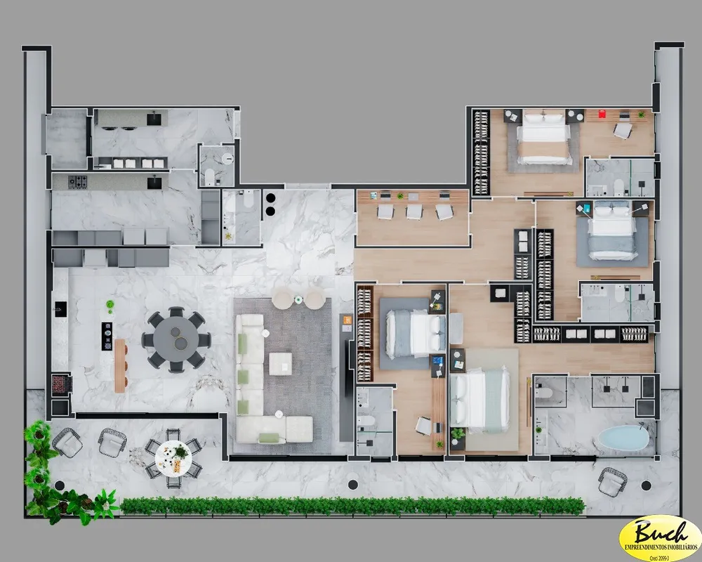 Apartamento, 3 quartos, 137 m² - Foto 9