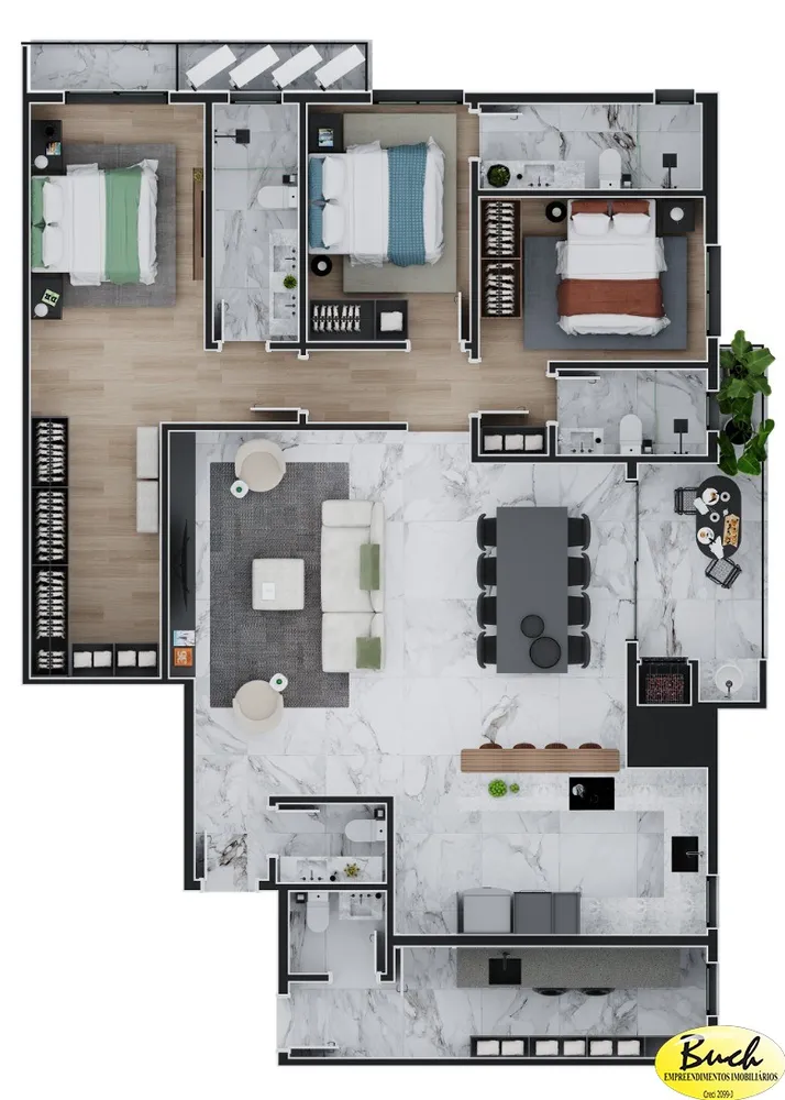 Apartamento, 3 quartos, 137 m² - Foto 8