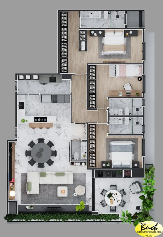 Apartamento, 3 quartos, 137 m² - Foto 12