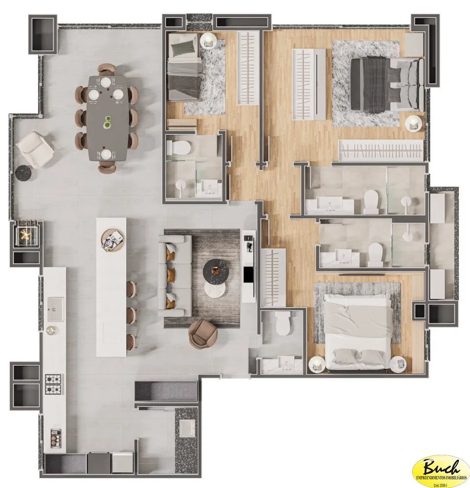 Apartamento, 3 quartos, 119 m² - Foto 12