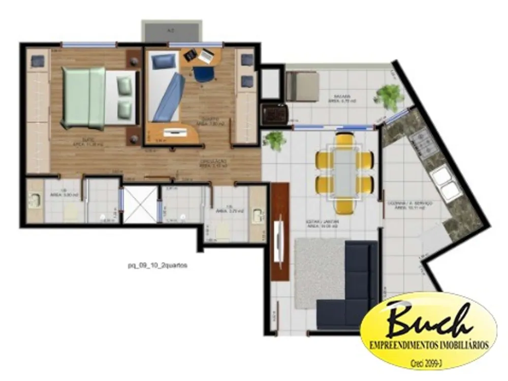 Apartamento, 2 quartos, 70 m² - Foto 10