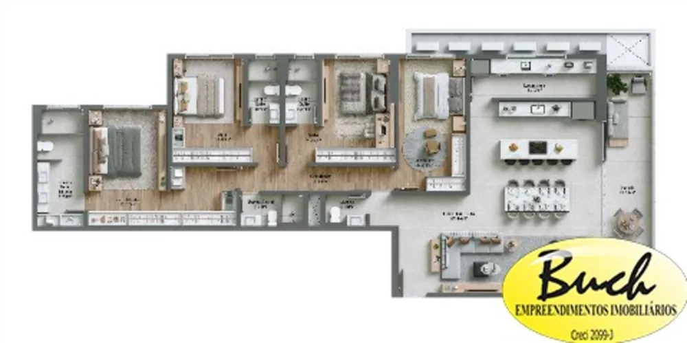 Apartamento, 4 quartos, 199 m² - Foto 11