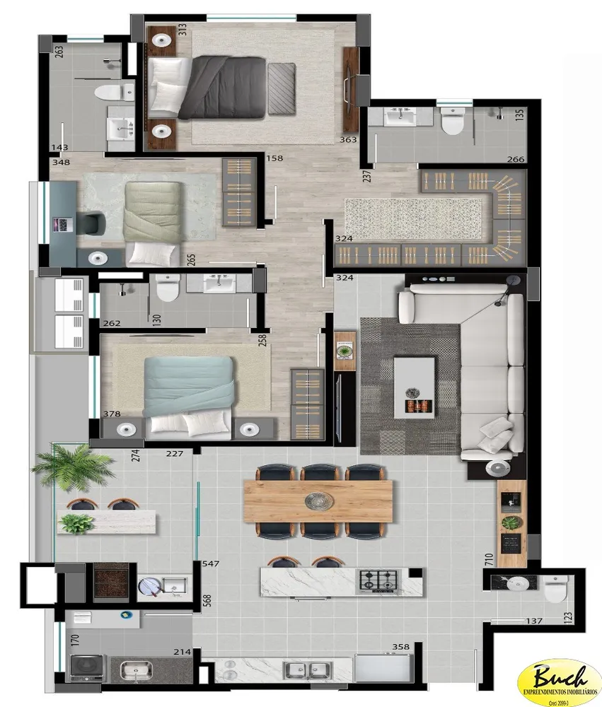 Apartamento, 3 quartos, 135 m² - Foto 6