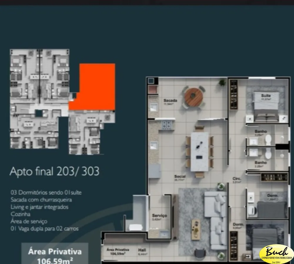 Apartamento, 3 quartos, 137 m² - Foto 5