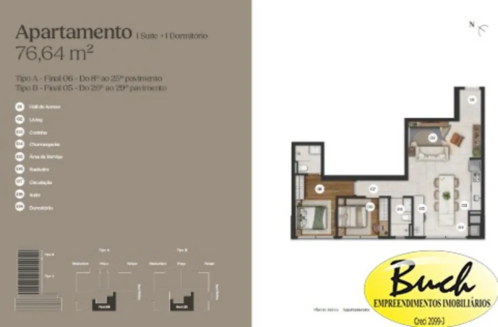 Apartamento, 2 quartos, 76 m² - Foto 5