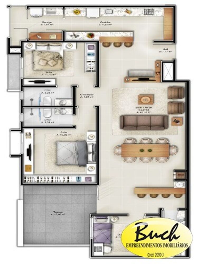 Apartamento, 2 quartos, 112 m² - Foto 2