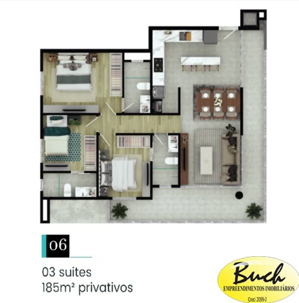 Apartamento, 3 quartos, 110 m² - Foto 4