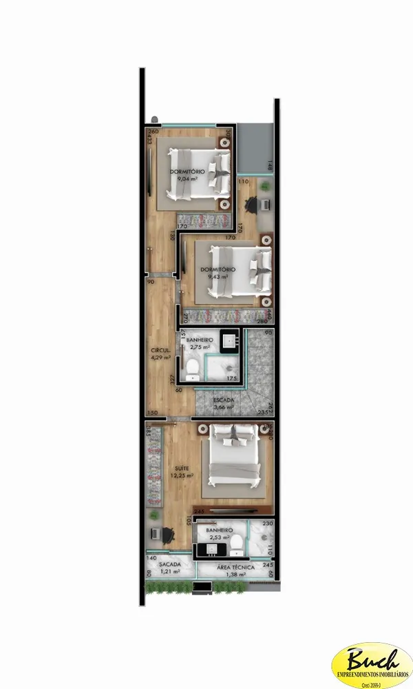Casa, 3 quartos, 105 m² - Foto 12
