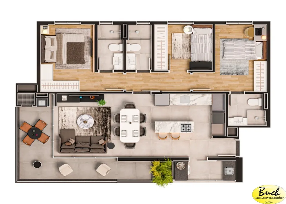 Apartamento, 3 quartos, 99 m² - Foto 11